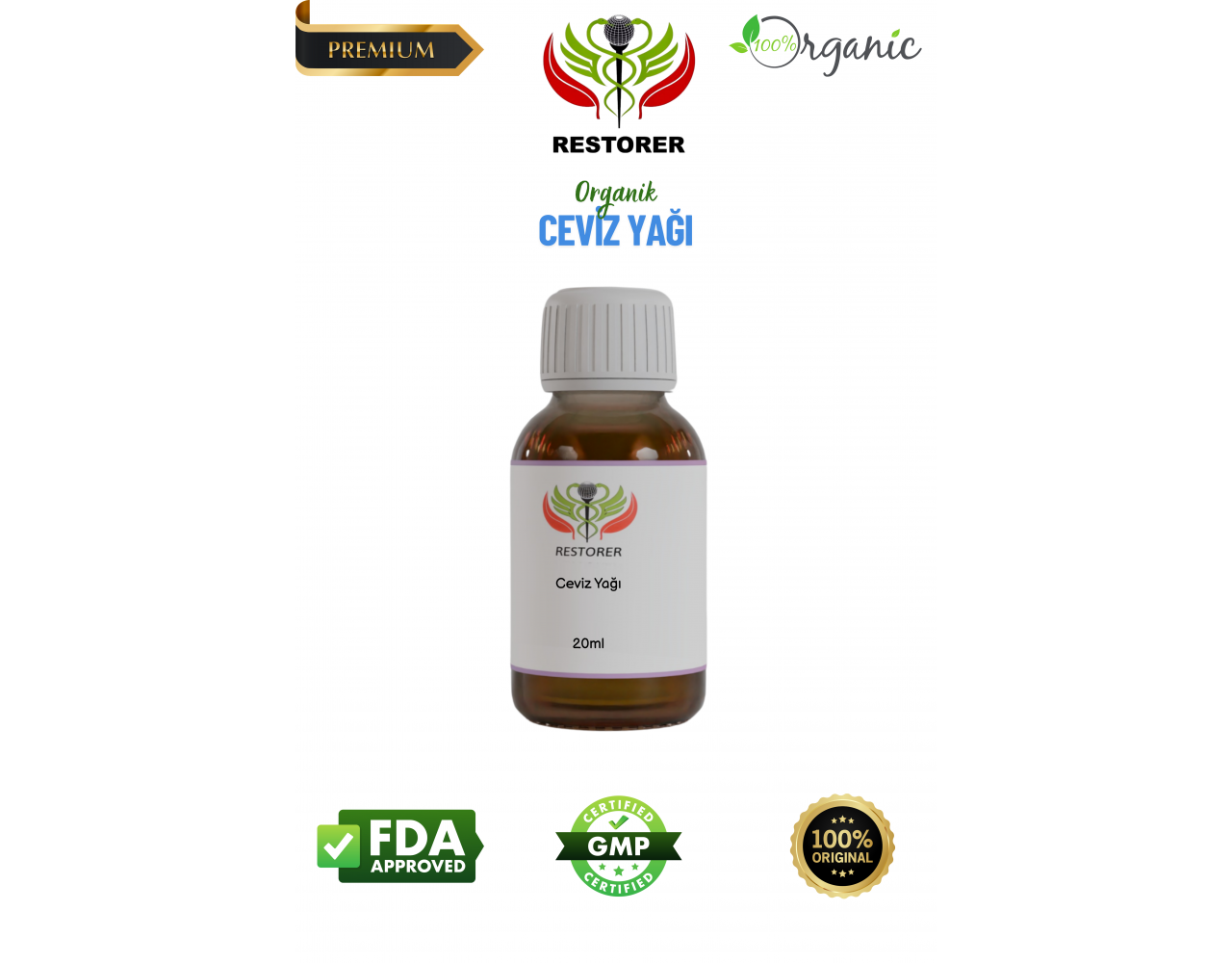 Restorer Ceviz Yağı 20 ml Restorer Ceviz Yağı 20 ml