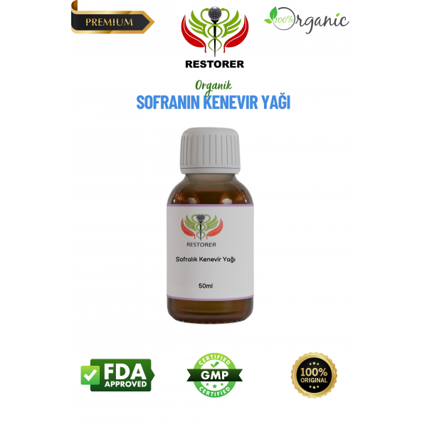 Restorer Sofralık Kenevir Yağı 50 ml Restorer Sofralık Kenevir Yağı 50 ml