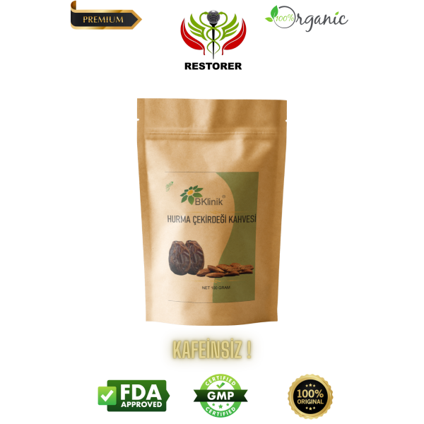 Restorer Kafeinsiz Hurma Çekirdeği Kahvesi (100 gr ) Restorer Kafeinsiz Hurma Çekirdeği Kahvesi (100 gr )