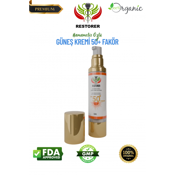Restorer Güneş Koruyucu krem +50  Restorer Güneş Koruyucu krem +50