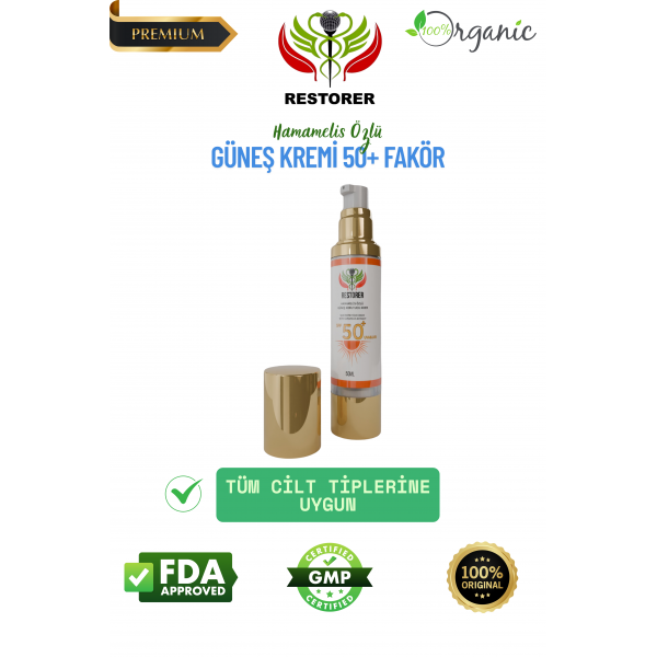 Restorer Güneş Koruyucu krem +50  Restorer Güneş Koruyucu krem +50