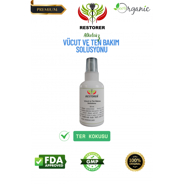Restorer Vücut ve Ten Bakım Solüsyonu 50 ml Restorer Vücut ve Ten Bakım Solüsyonu 50 ml