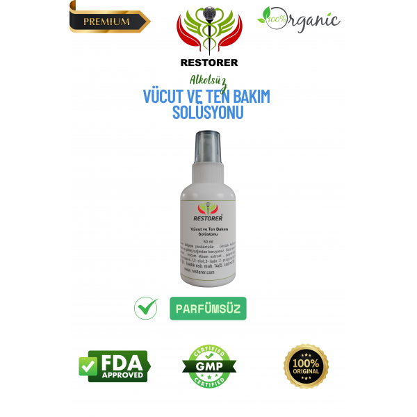 Restorer Vücut ve Ten Bakım Solüsyonu 50 ml Restorer Vücut ve Ten Bakım Solüsyonu 50 ml