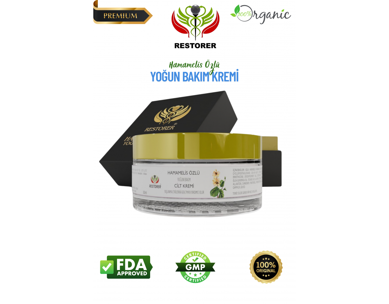 Restorer Yoğun Bakım Yaşlanma Karşıtı Krem 50ml Restorer Yoğun Bakım Yaşlanma Karşıtı Krem 50ml